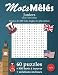 Mots Mêlés Junior: Livre de mots mêlés cachés 60 puzzles Gros caractères avec solutions | les 900 mots Anglais les plus utilisés | 75 pages | fond vert drapeau angleterre usa