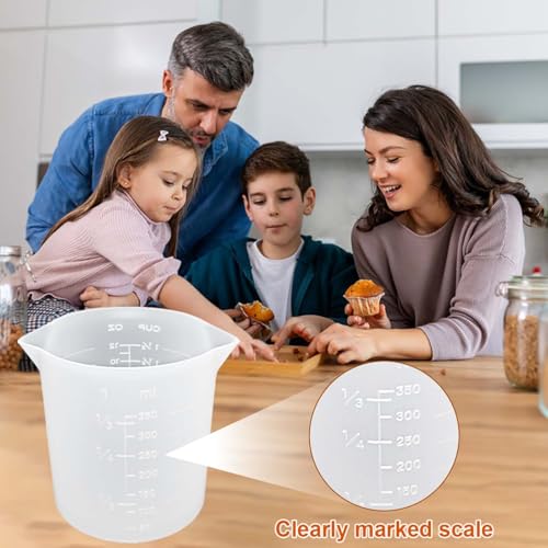 Vasos medidores de silicona YuCool 3 piezas 100-350 ml miniatura 3