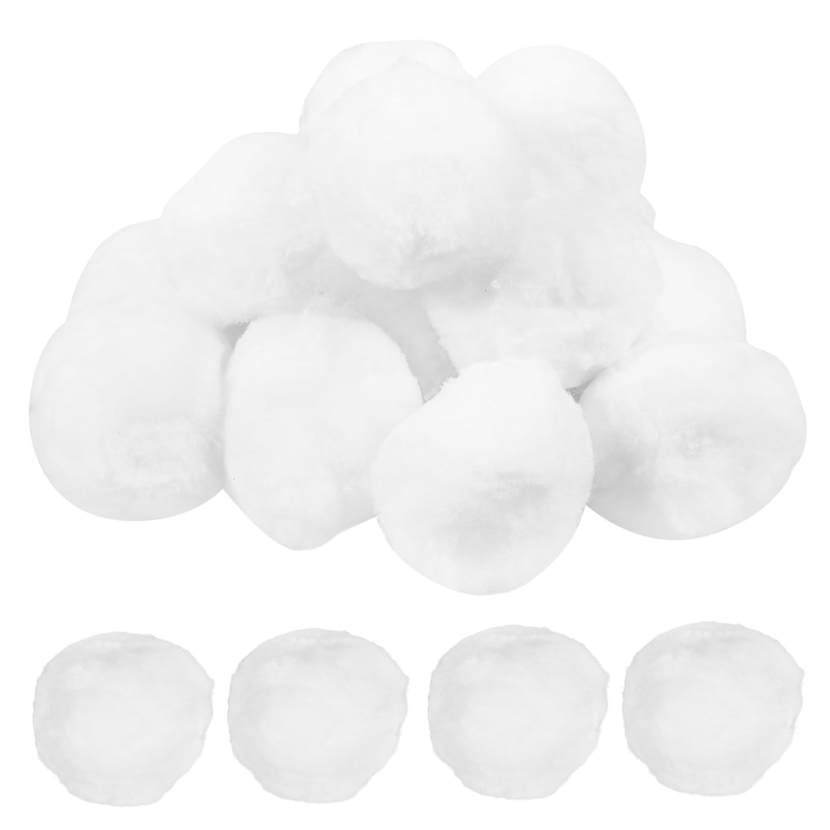 Boules de Filtration Effet Filtrant Solide pour Piscine en Fibre de Polyester, Blanc, 700g, Légères et Réutilisables pour L’Usage Piscine