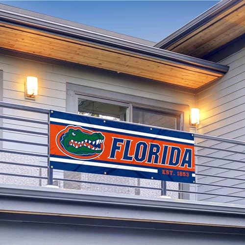 Pancarta Florida Gators de 2x6 pies con acabados resistentes y duraderos 2