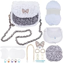 FREEBLOSS DIY Plastic Canvas Bag Kit Mesh Plastic Canvas Sheets for Bag Making Crafting Handbag Accessories for Embroidery