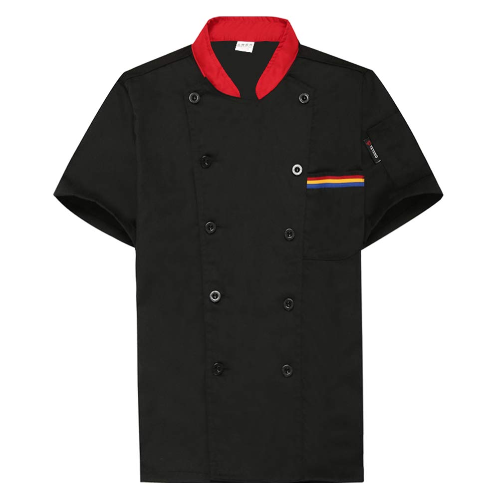 BOZEVONChef Works Uniforms - Summer Chef Top Chef Overalls Hotel Kitchen Work Clothe Restaurant Canteen Overalls