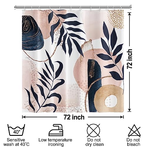 Rideau de douche imperméable feuilles de palmier déco rustique chic - 8