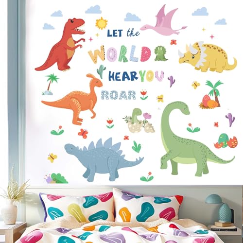 Vinilos decorativos dinosaurios para niños