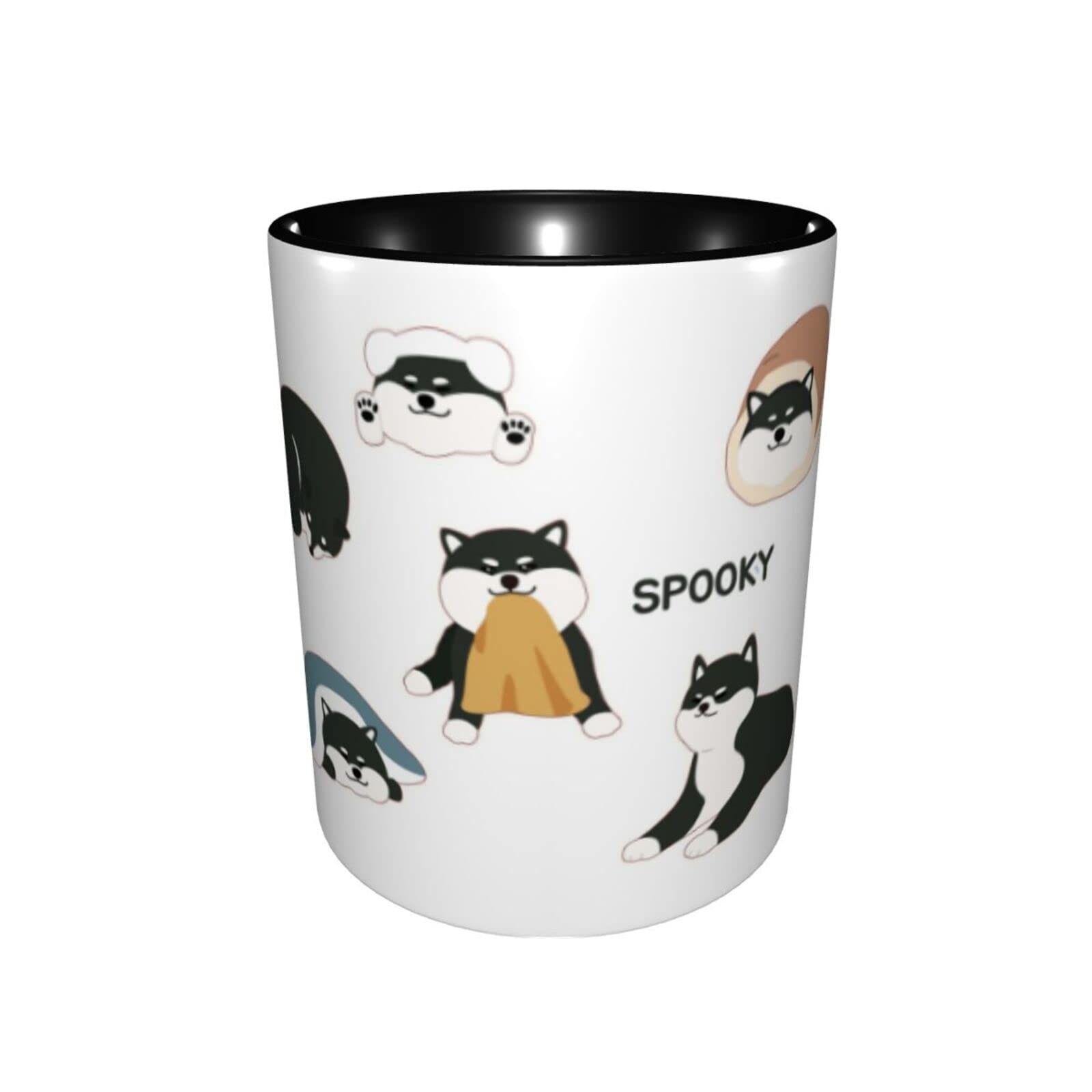 Amazon.co.jp: マグカップ コーヒーカップ かわいい 柴犬 黒柴