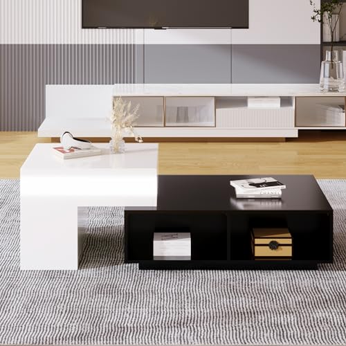 Table basse relevable gain de place pour manger devant la télé et ranger le salon - 3