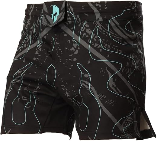Creed Draco MMA Fight Shorts- Leviathan Design (BJJ, Kickboxing, Boxing, MAUYTHAI) (Available in Length of 14", 16" &amp; 18 ")