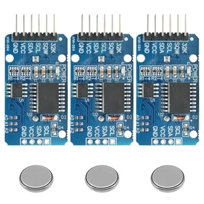 AYWHP 4 unidades de reloj de tiempo real RTC compatible con reloj de tiempo real I2C, módulo de reloj IIC RTC, módulo de precisión en tiempo real, módulo compatible con Arduino y Raspberry Pi | Ya disponible en tu tienda friki favorita! En mundofriki.es!