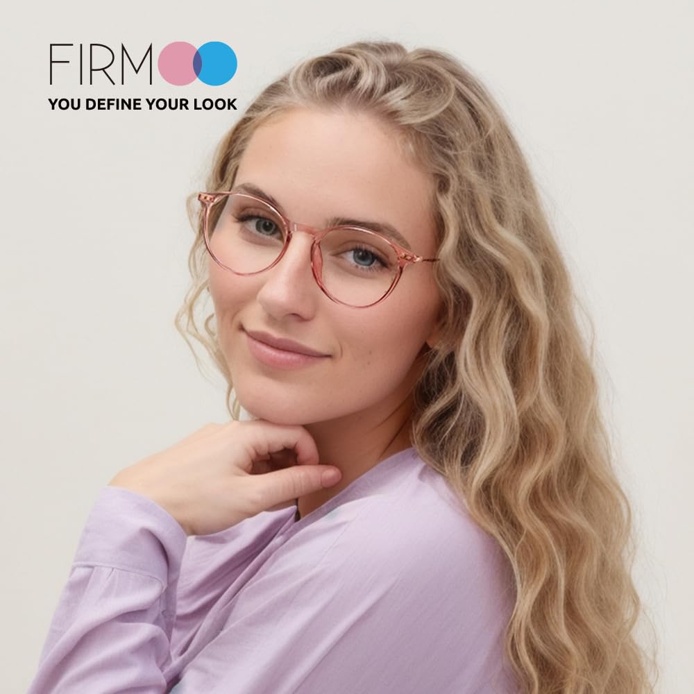 Firmoo Gafas para Ordenador Anti luz Azul,Evita la Fatiga Ojos, Gafas PC UV Luz Filtro Protección Azul Mujer Hombre para Antifatiga
