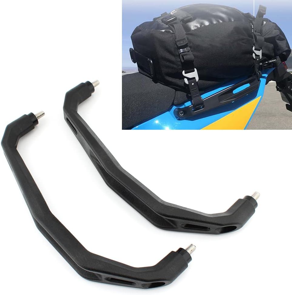 GZYF Motorcycle Rear Passenger Handle Grab Bar Handlebar Rail Armrest for Yamaha Tenere 700 / XTZ 700 2019 2020-2022, Black