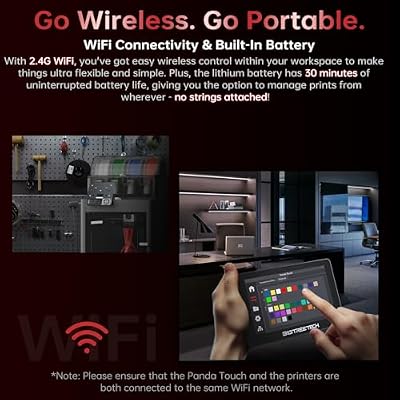 BIGTREETECH Panda Touch Compatible with Bambu-Lab P1P P1S X1C X1E A1 Mini 3D Printers Upgrade Touch Screen Kit Support Multi-Printers Management 2.4G WiFi Wireless Connection