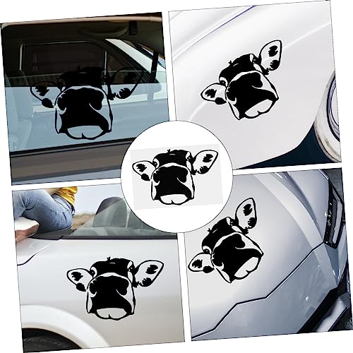Supvox 1 Stück Stierkopf-Wandaufkleber Vinyl-Aufkleber Aufkleber Für Autos Tiere Kuh-Autoaufkleber Auto-Aufkleber Autofenster-Aufkleber Für Fahrzeuge Fjbiden Aufkleber Für – Bild 3
