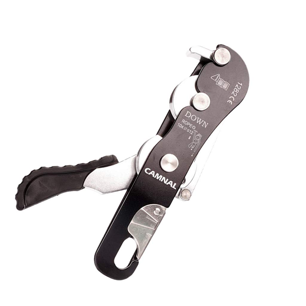 Discensore di arresto autofrenante per corda da 10-12 mm arrampicata speleologia Rappelling