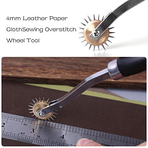 Image of Lunarm Tracing Wheel Sewing Tool 3pcs Steel Needle Point Tracing Wheel | Random Color, Professional Sharp Stitch Marking Spacer for Arts, Leather Crafts Quilting, Transferring Patterns,Dressmaking