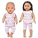 ZITA ELEMENT 6 Stück Puppenzubehör für 43-46cm Babypuppe und 18 Zoll Doll Puppe Kleidung Puppenbekleidung