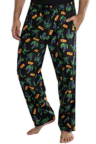 Marvel Mens' The Incredible Hulk All Over Print Lounge Pajama Pants Sleepwear2