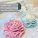 Large&Small Peony Flower Silicone Soap Molds 3PCS Peony Silicone Candle Mold with Large-Eye Wicking Needle,Candlewick for Chocolate Cake Candy Moulds Epoxy Resin Plaster Clay