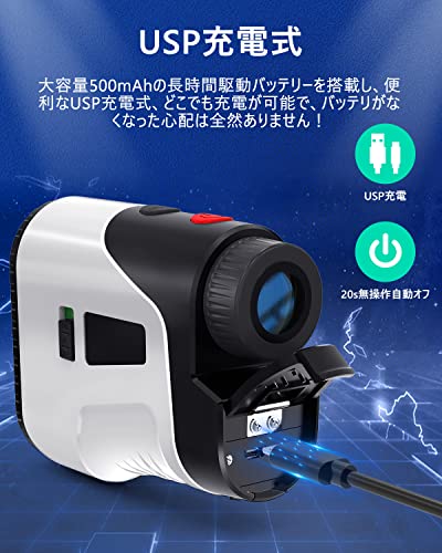 ゴルフ レーザー距離計 golf 距離計測器 光学6.5倍望遠　デ