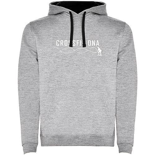 K KRUSKIS - Sudadera Gimnasio Crossfit DNA Unisex - L, Gris Vigore