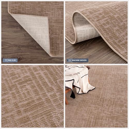 BoutiqueRugs Leanna tapete corredor 2'7" x 7'3" marrón miniatura 3