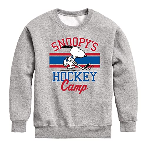 HYBRID APPAREL - Peanuts - Snoopy's Hockey Camp - Toddler And Youth Crewneck Fleece Sweatshirt