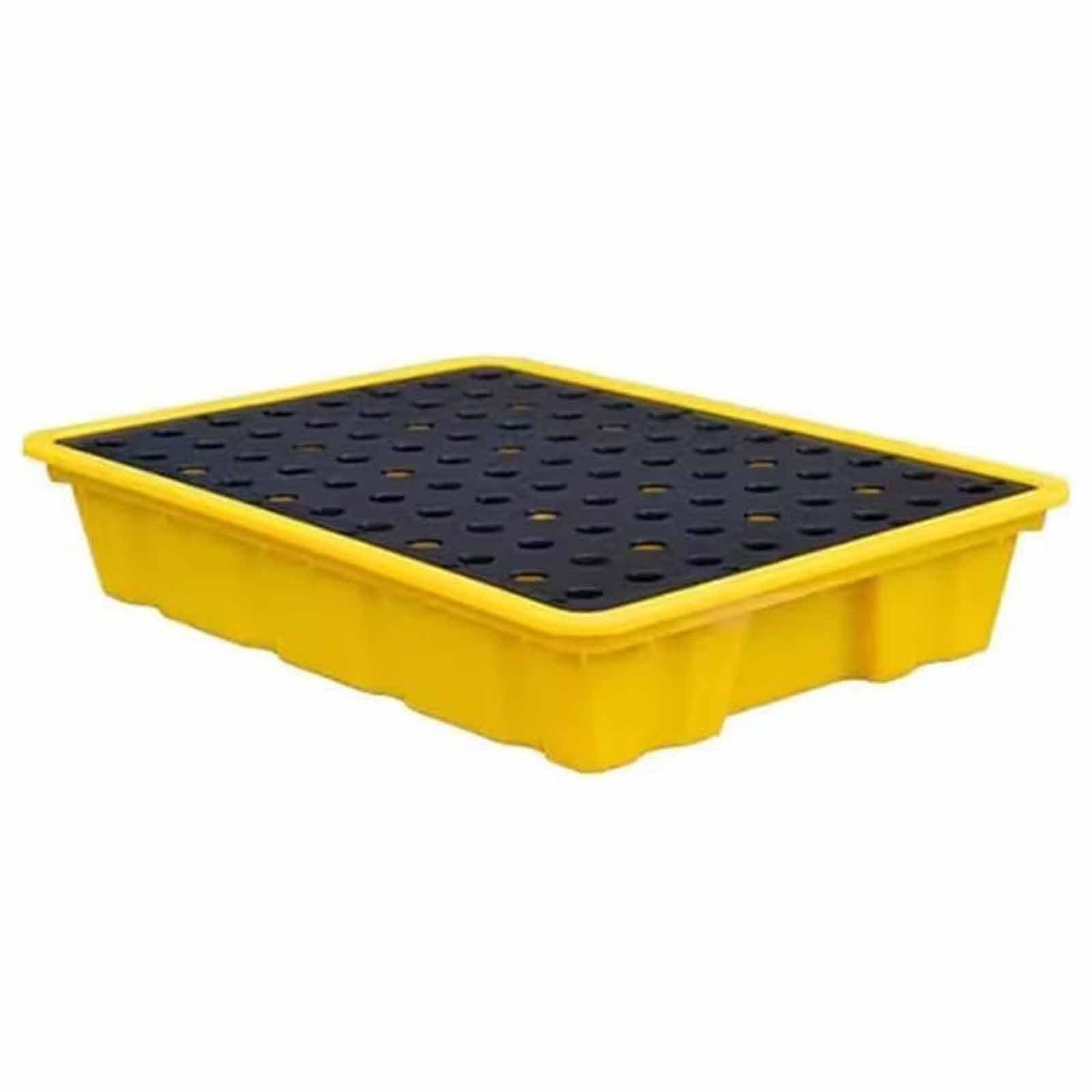 JKJZSALJ Heavy-Duty Spill Platform With Forklift Pockets - Stackable Modular Pallet, 8,000 Lbs Load Capacity, Leakproof Secondary Containment Solution,49x35x9cm