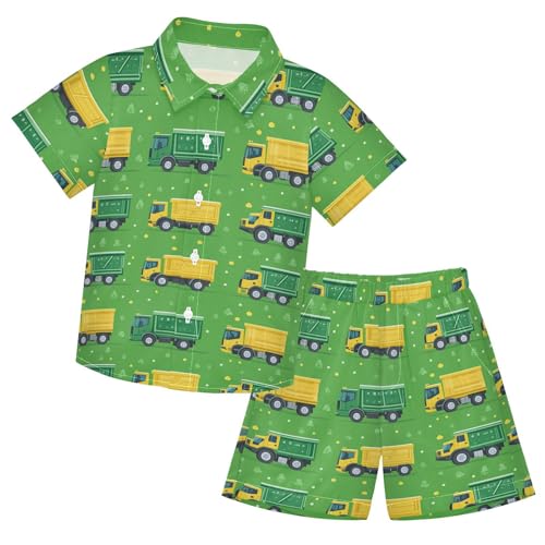Image of Boccsty Ice Cream Drip Boy Summer Shorts Sets Hawaiian Toddler Boys T-Shirt & Pants 2 Pcs 3T-10T