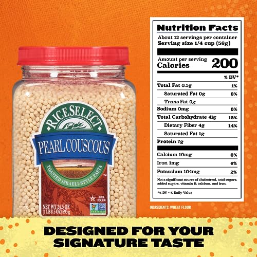 Riceselect 903727SU Pearl Couscous, Israeli-Style Wheat Couscous Pasta thumb #4