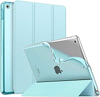 Vista 24 de MoKo Funda para Nuevo iPad de 9ª/8ª/7ª generación (2021/2020/2019), TPU suave translúcido esmerilado, carcasa trasera delgada, funda protectora