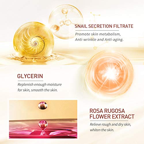 Image of Snail Extract Skin Treatment Mask - Moisturizing, Hydrating, Brightening, Soothing