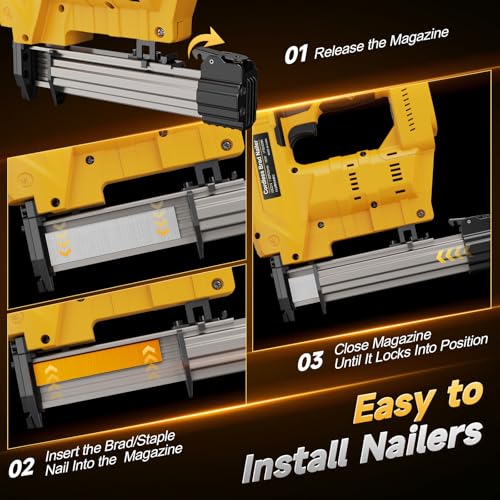 2-in-1 Cordless Brad Nailer Stapler