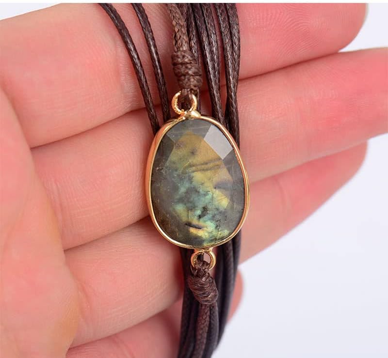 ZOSOJONA Women Wrap Bracelet Boho Natural Jasper Crystal Stone Beads Strand Bracelets - Image 4