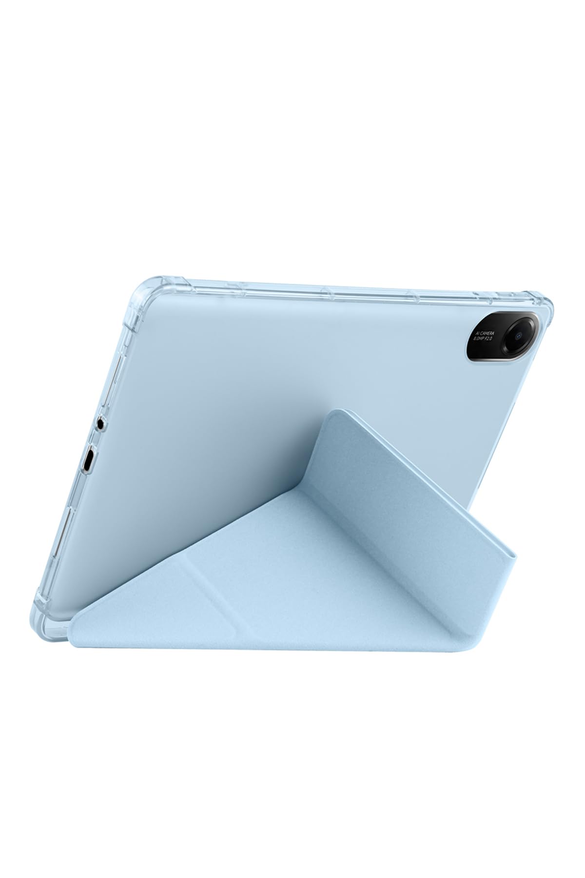 CONSTRAIN - Redmi Pad 2 ile Uyumlu Kılıf Tri Folding Kalem Bölmeli Standlı Kılıf - Gri