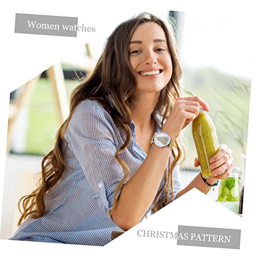 ORFOFE 1 PC Dames Kerstboom Tafel Kerst Decor Jongen Horloge Gift Vrouwen Horloge Glitter Polshorloge The Flash Gifts Xmas Tree Patroon Horloge Studenten Polshorloge Dame Horloge - Afbeelding 8