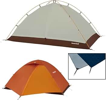 モンベル クロノスドーム2　スカイブルー　グランドシート付き　程度良好 クロノスドーム2｜モンベル