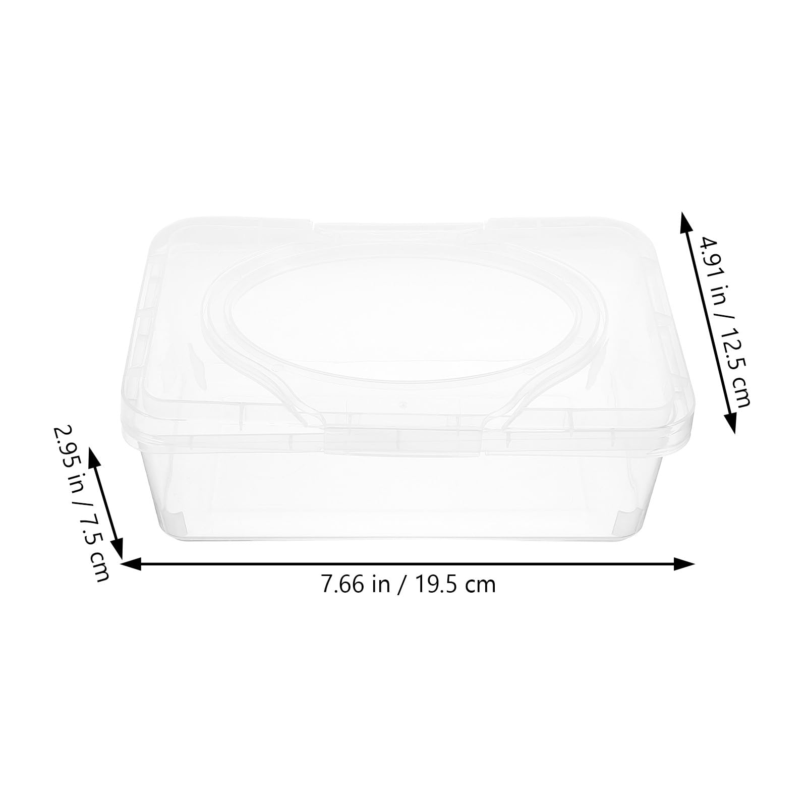 Caja Dispensadora Portátil de 2 Piezas para Toallitas Húmedas de Ñiño con Tapa, Contenedor Reutilizable de Gran Volumen para Cochecito y Sala