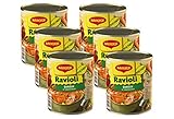 Vegetarischer Pasta-Genuss: Leckere Teigtaschen in würziger Tomaten-Gemüsesauce, mit Erbsen und Mais verfeinert, sind immer eine gute Wahl und mit dieser praktischen 2-Portionen-Dose steht im Nu ein leckeres Pastagericht auf dem Tisch.