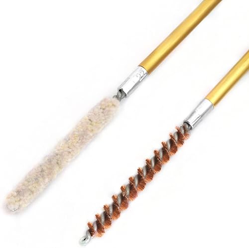 Miniatura 3 de Paquete de 10 cepillos de agujerohisopo, cepillos de escopetapistola, cepillos de limpieza para trapeador (.22 Cal)