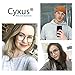 Cyxus Nerd Glasses Round Blue Light Glasses for Woman Reduce Eye Strain UV Blocking for Computer Screen（8065T29 Brown）