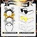 Jutom 24 Pcs 2026 New Year Eve Party Supplies for 12 Guests, Happy New Year Headbands Gold Black Eyeglasses Accessories Kit for 2026 Eve Party Decorations Holiday Celebration