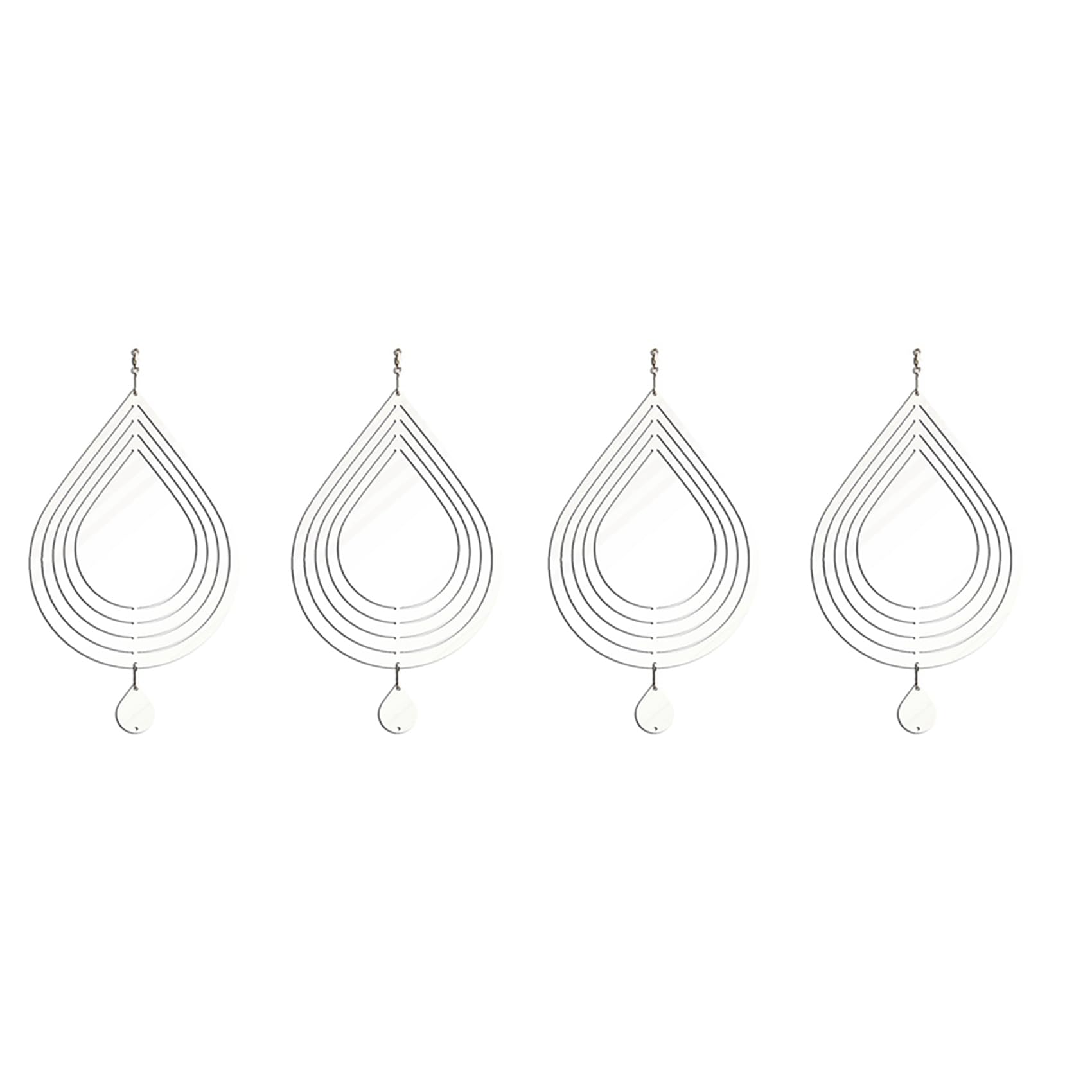 Vjsujehgy 4Pack 10 Inch Sublimation Wind Spinner Blanks 3D Wind Spinners Hanging Wind Spinner for Indoor Outdoor Garden Decoration