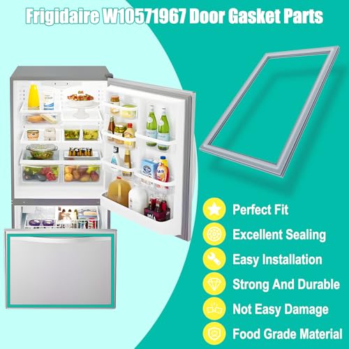 Upgarded W10571967, W10443320 Refrigerator Freezer door gasket Compatible with Whirlpool Freezer, 23" x 34.5" Freezer gasket seal for Kitchen-Aid Refrigerator KFCS22EVMS4, IX6HHEXDSM00, WRF535SMBM00 by Luckman - Image 7
