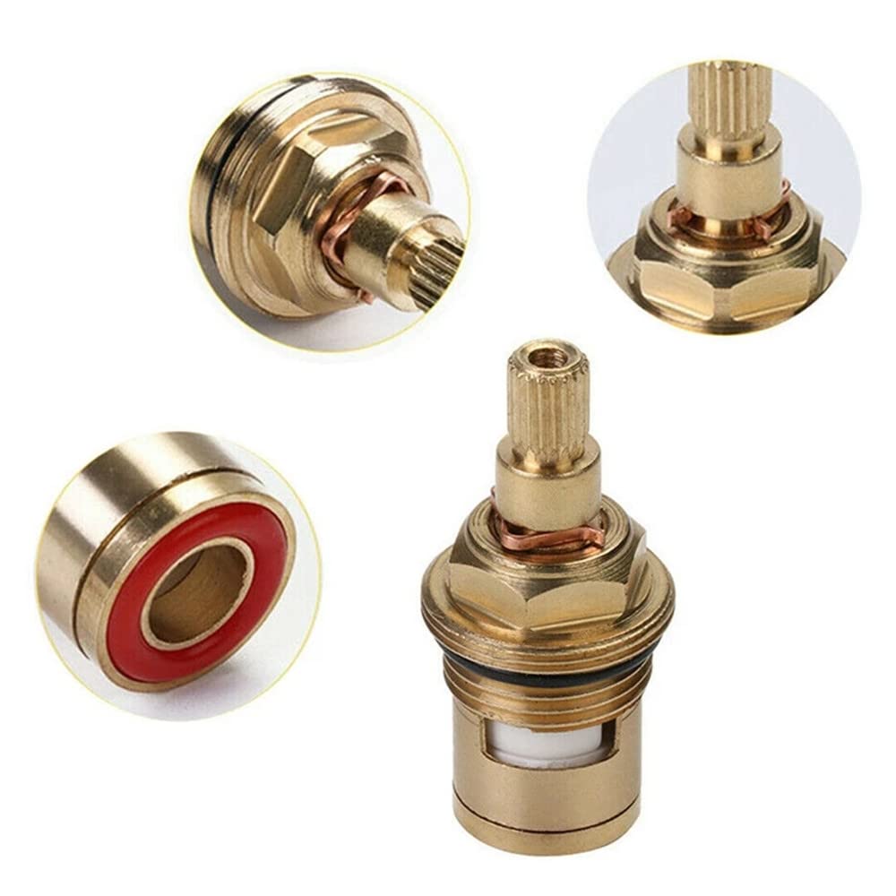 Valvola Rubinetto Ricambio In Ottone E Ceramica - Cartuccia Mischer 1/2 E 3/4
