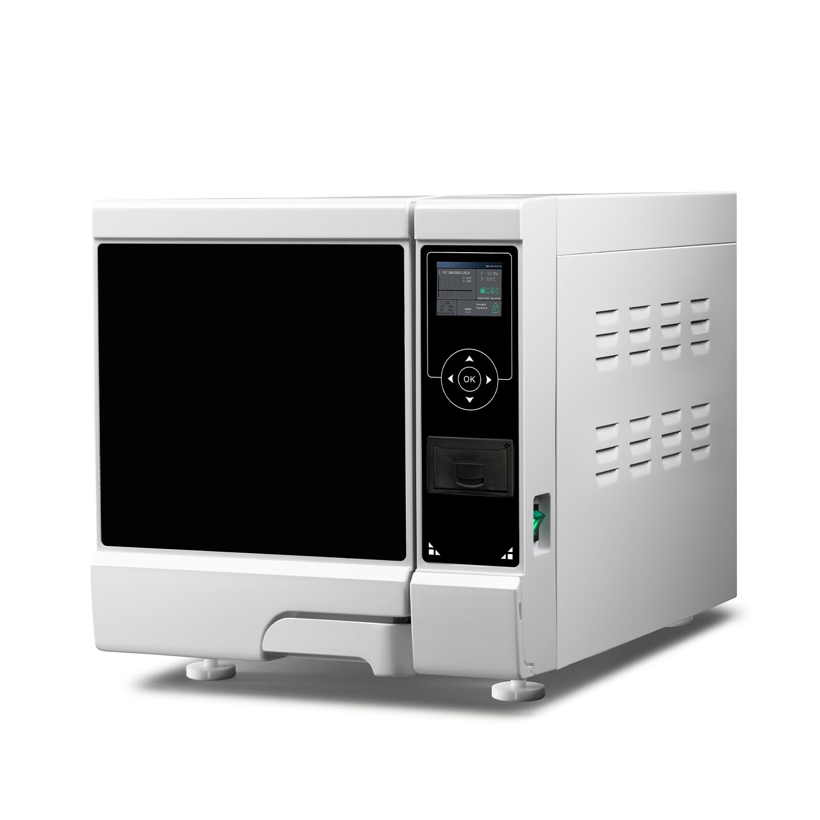Autoclave esterilizador de vapor de 8 L, alta presión previa al vacío, ciclo de secado al vacío por pulsación y pantalla LCD