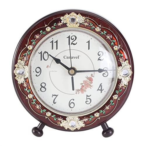 Reloj de mesa digital para evitar pantallas en el dormitorio con despertador de madera vintage