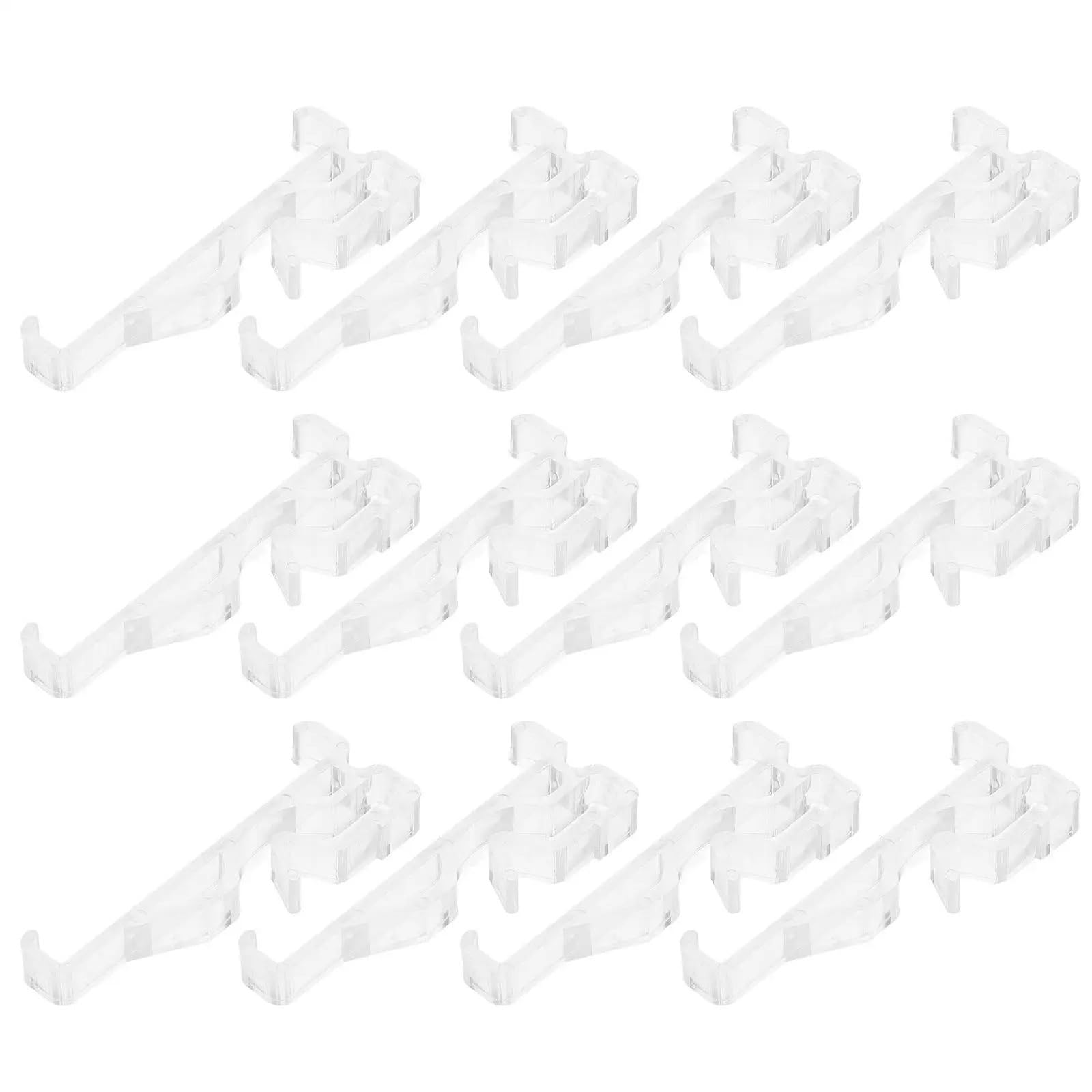 24 Pcs Fabric Blind Fixing Bracket Window Blinds Artificial Hidden Valance Clip For Curtain