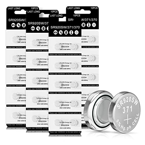 Beidongli Sr920Sw Watch Batteries 370 Watch Battery Ag6 371 V371 Pack Of 40 Lr920 1.5V Alkaline Battery Silver Oxide Battery Last Long【3 Years Warranty】 #TOP13