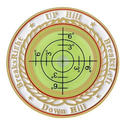 RSRIHE Pro Golf Green Reader?Golf Ball Marker with high-Precision Horizontal Bubbles?Golf Accessories Putt Aid Tool?Ideal Golf Gift for Men Women