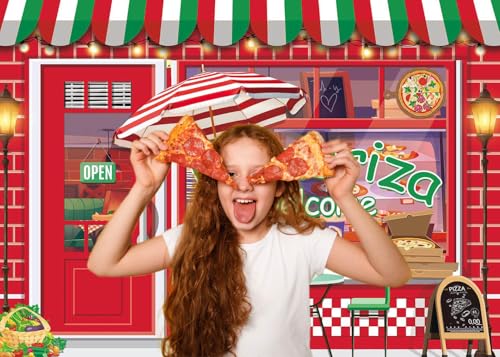 Fondo Fotográfico Pizza Shop 8x6FT (2.4m x 1.8m) miniatura 6