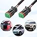 XMSJSIY 2 Pin DT Connectors Waterproof 2 Wire Connector Automotive Electrical DT Connector Male Wiring Harness 2 Pin Pigtail Cable with Heat Shrink Tubing for Car LED Work Light-5 Kits (Female)